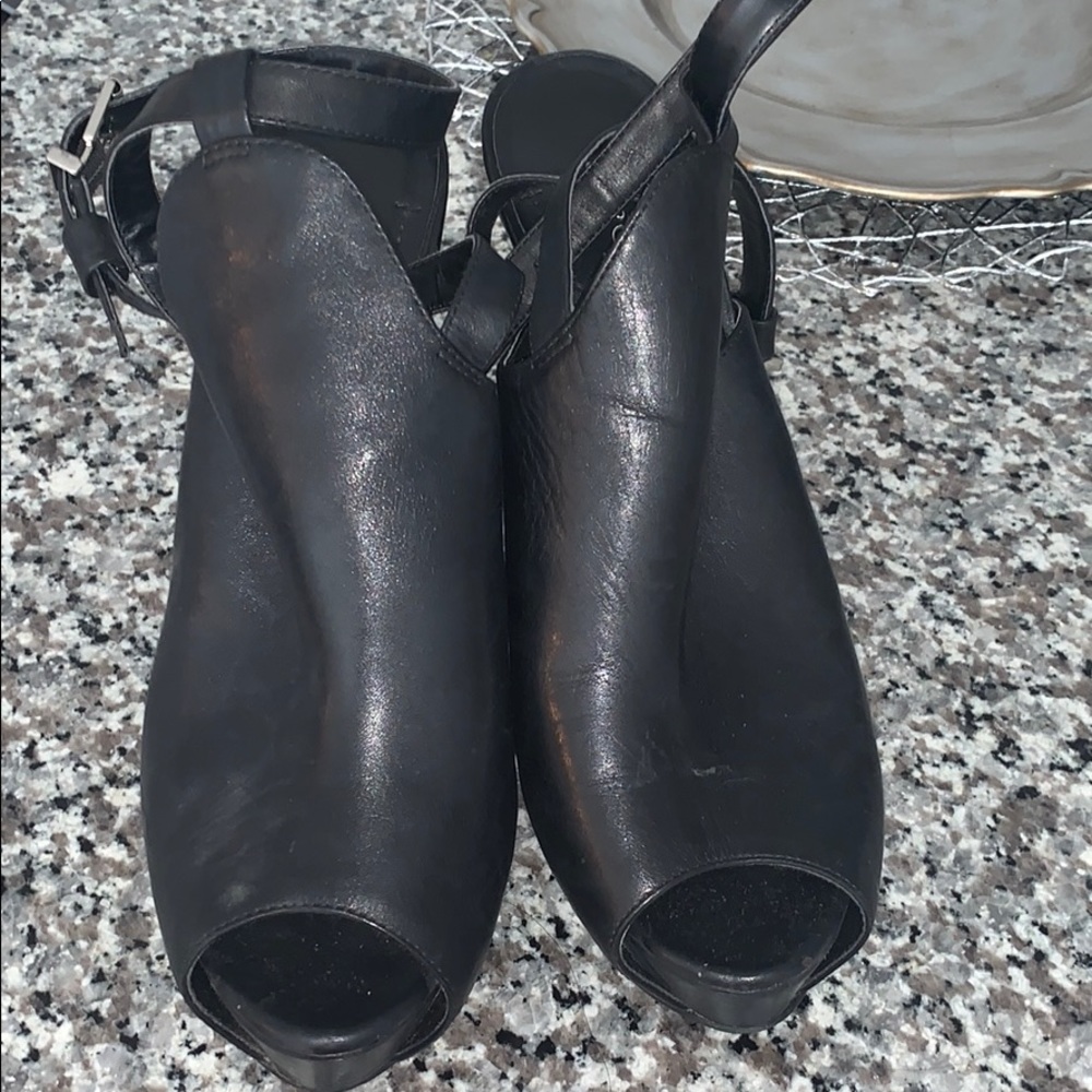 Ankle Strapped peep toe heels